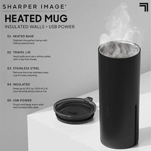 Sharper Image Heated Mug